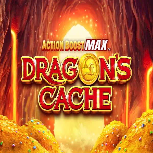Action Boost Max Dragon's Cache game by SpinPlay Games – logo hosted on SlotsPalace Casino