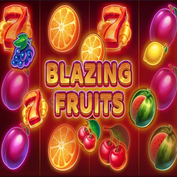 Blazing Fruits slot logo by Inbet Games at SlotsPalace Casino