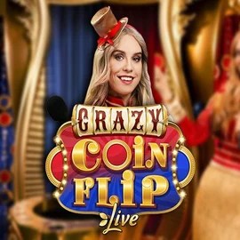 Official Live Casino logo: Crazy Coin Flip by Evolution at SlotsPalace Casino