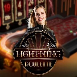 Lightning Roulette slot visual from Evolution available on slotspalacegreece.com