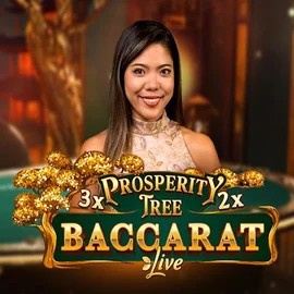 Official Live Casino logo: Prosperity Tree Baccarat by Evolution at SlotsPalace Casino
