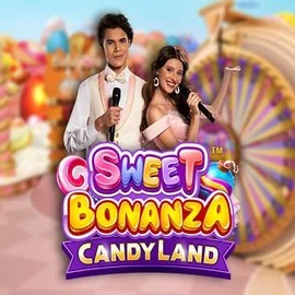 Sweet Bonanza Candy Land Live online game logo by Pragmatic Play on slotspalacegreece.com